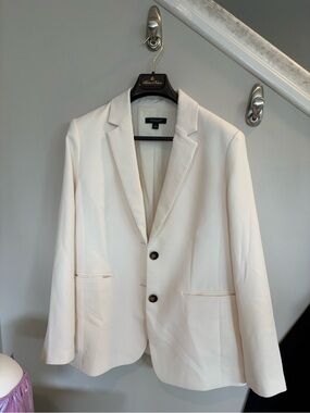 Ann Taylor Light Cream Women's Blazer